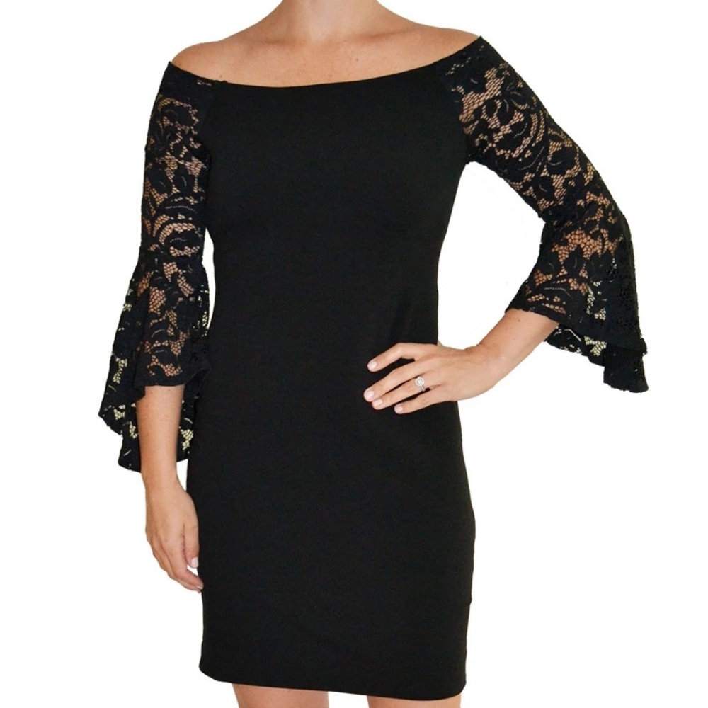 Fifteen-Twenty Lace Off-the-shoulder dress
